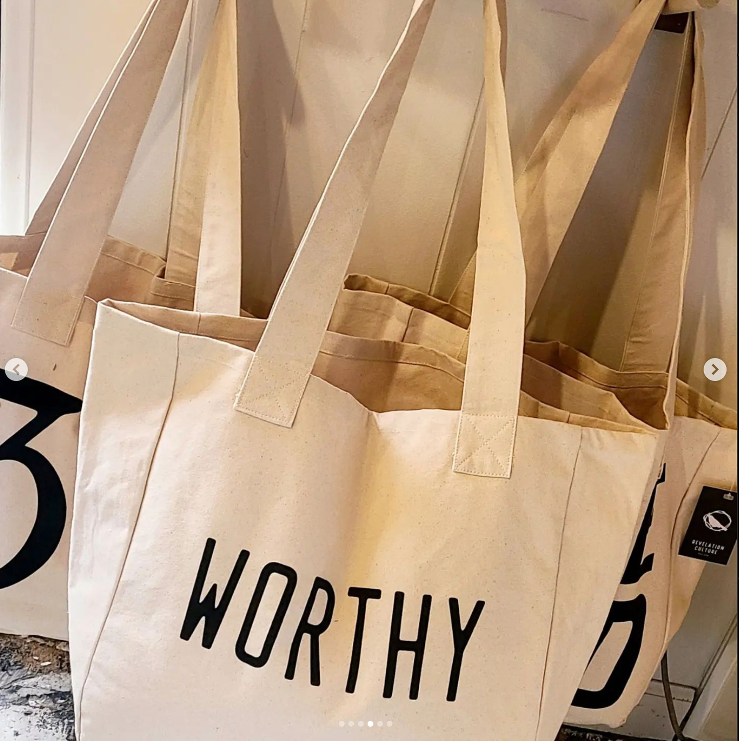 Large Tote Bags | Love God | Worthy Lamb | 33AD