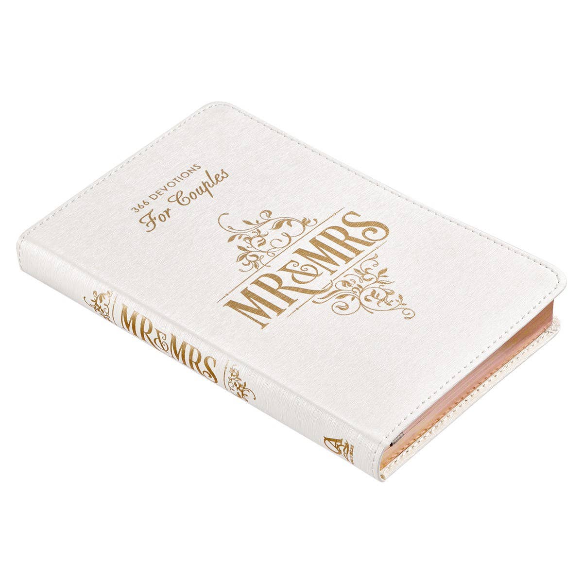 Devotional for Mr. & Mrs. White Faux Leather Books