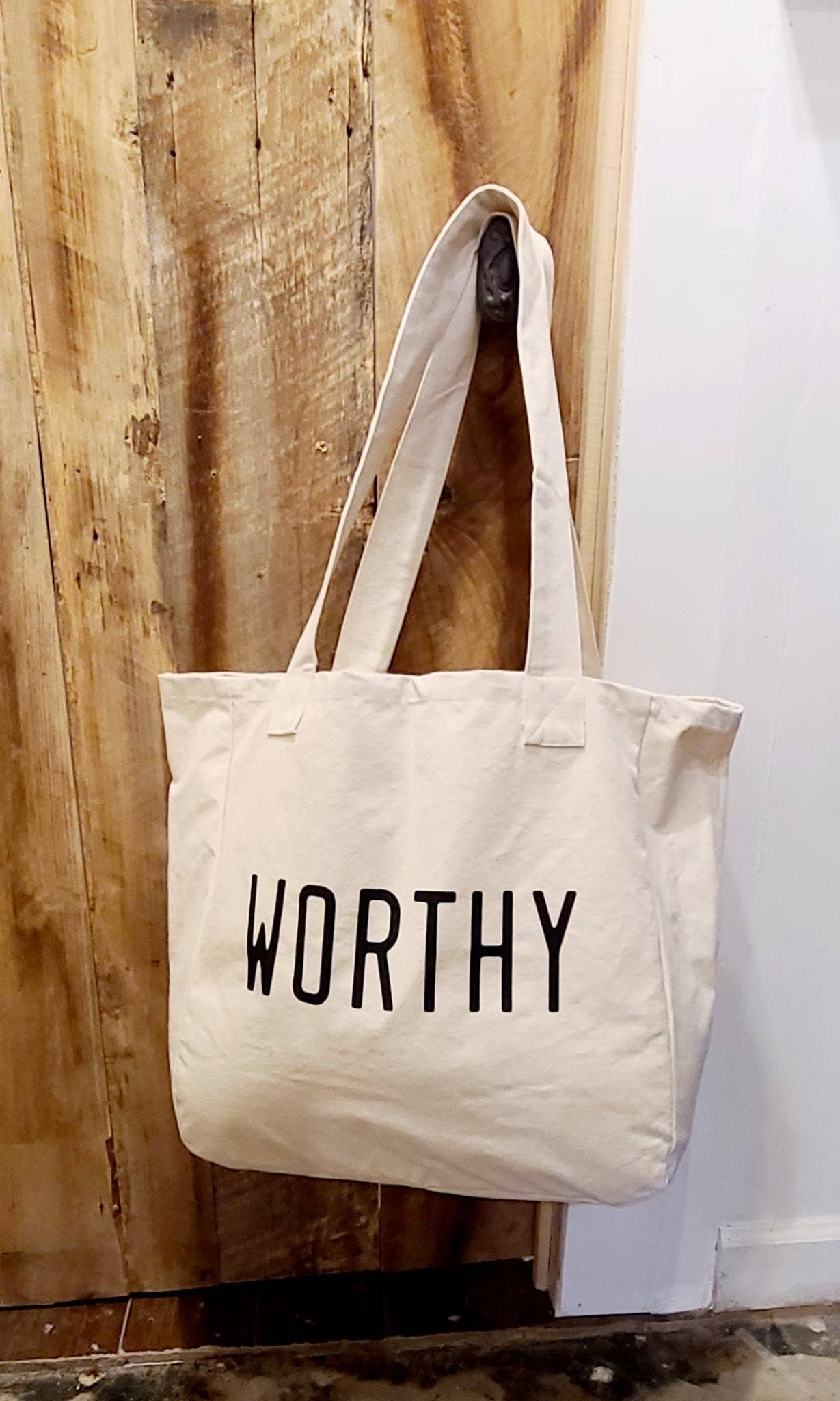 Large Tote Bags | Love God | Worthy Lamb | 33AD