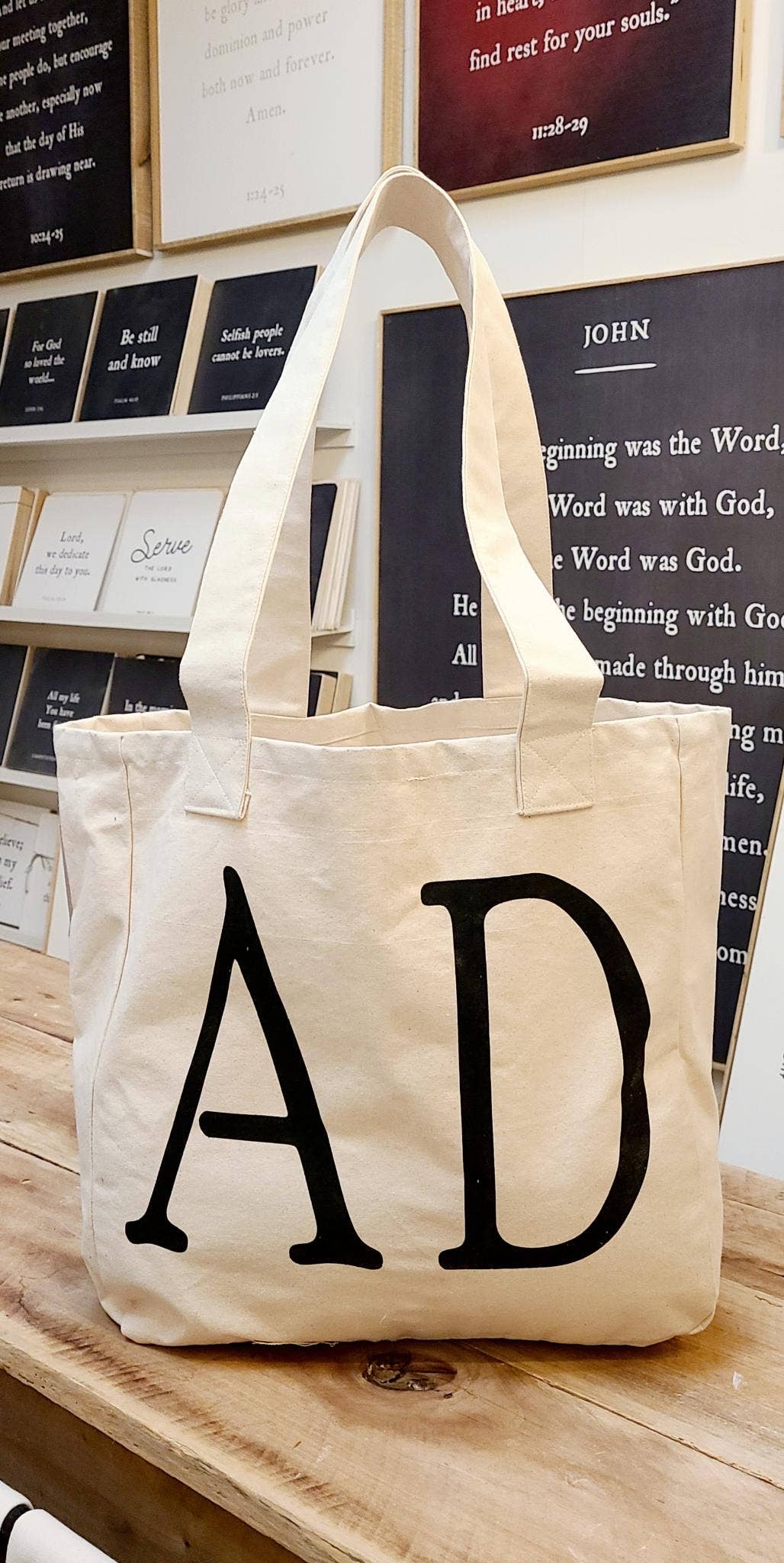 Large Tote Bags | Love God | Worthy Lamb | 33AD