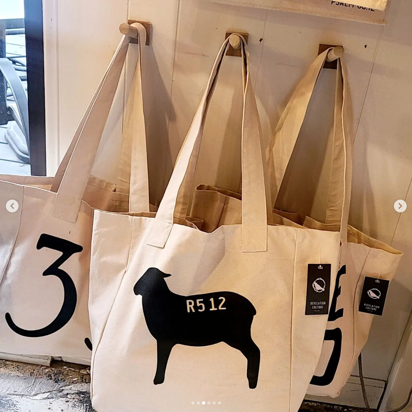 Large Tote Bags | Love God | Worthy Lamb | 33AD