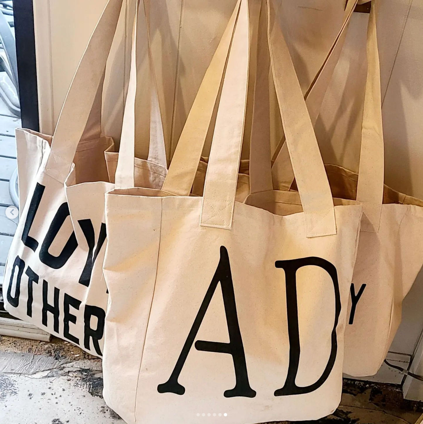 Large Tote Bags | Love God | Worthy Lamb | 33AD