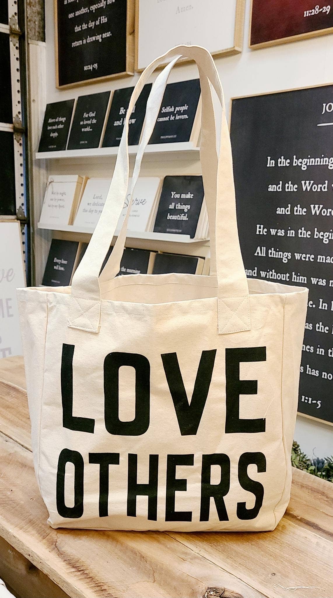 Large Tote Bags | Love God | Worthy Lamb | 33AD