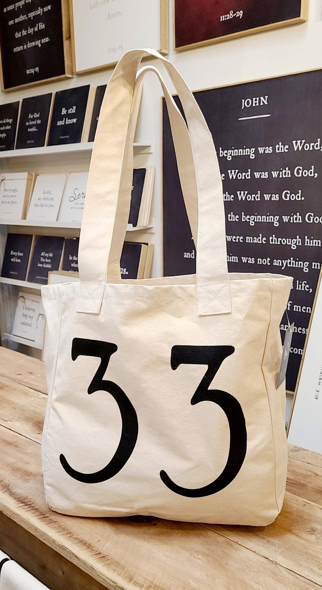 Large Tote Bags | Love God | Worthy Lamb | 33AD